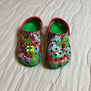 Disney Mickey Mouse & Friends Crocs Christmas Holiday Clogs for Kids Size 11